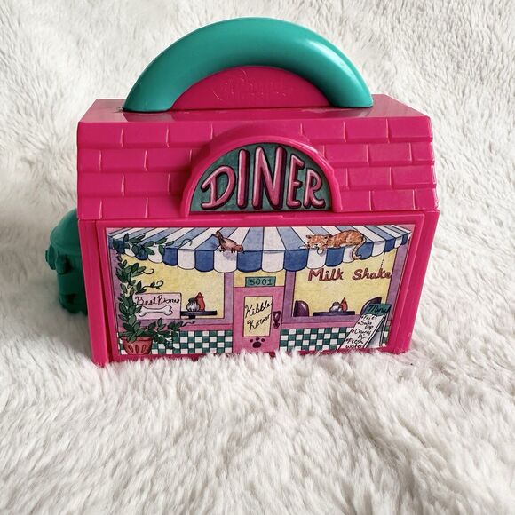 Galoob Mini Pound Puppies Diner Small Playset Vintage 1995 With Accessories Toy - Picture 1 of 7